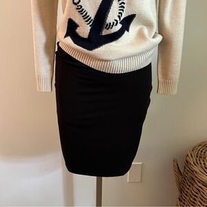 Basic black pencil skirt